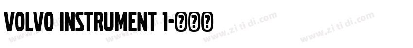 Volvo Instrument 1字体转换